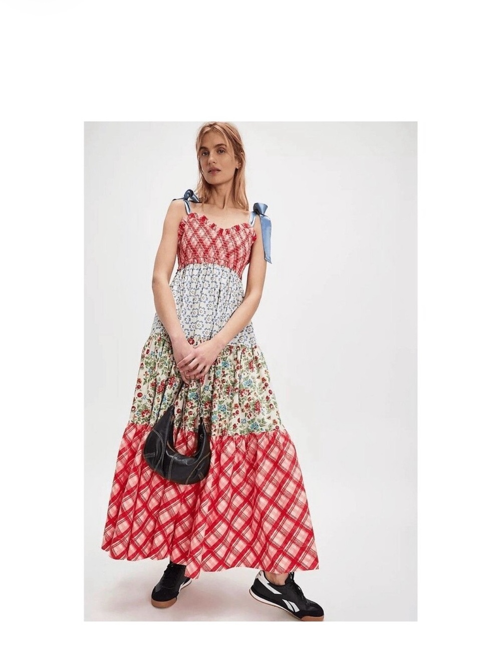 Free People 🍒Bluebell Maxi Dress Cherry Combo